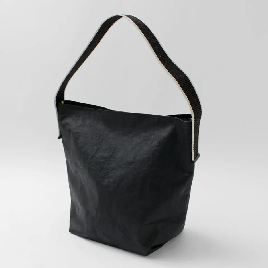 Shoulder Bags^SENTI / Dyneema Leather Box Type Shoulder Bag black
