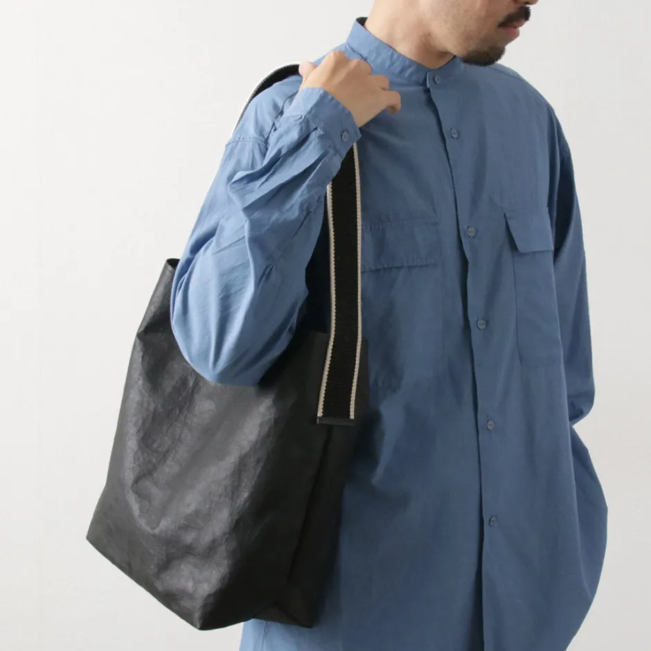 Shoulder Bags^SENTI / Dyneema Leather Box Type Shoulder Bag black