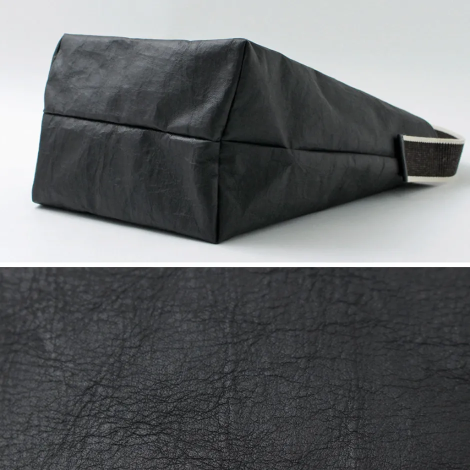 Shoulder Bags^SENTI / Dyneema Leather Box Type Shoulder Bag black