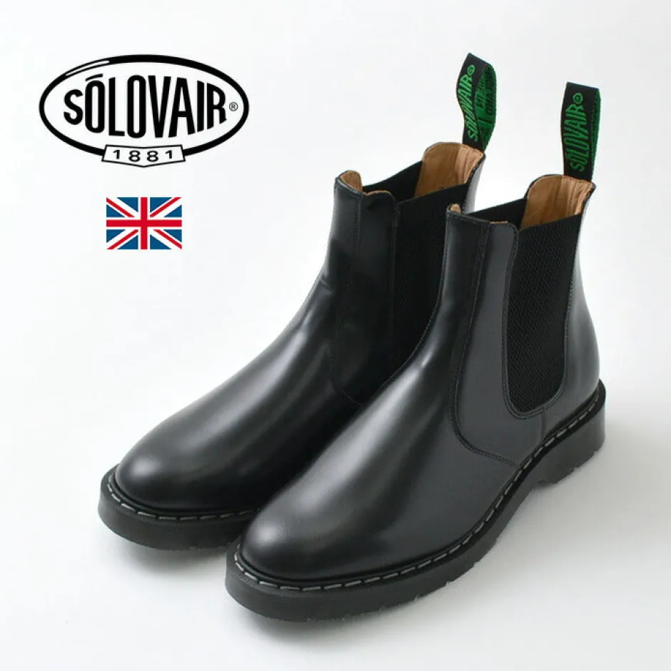 Leather Shoes & Boots^SOLOVAIR / THE DEALER BOOT Hi-SHINE black