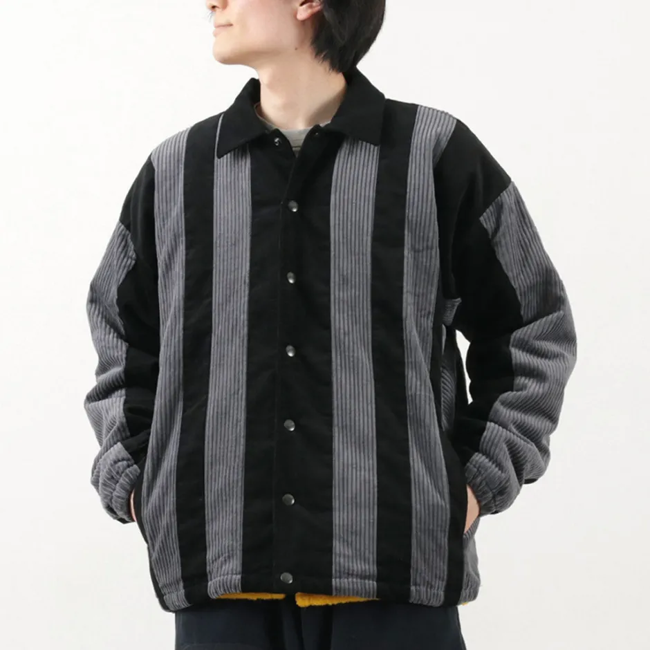 Jackets^SON OF THE CHEESE / Striped Corduroy Jacket black