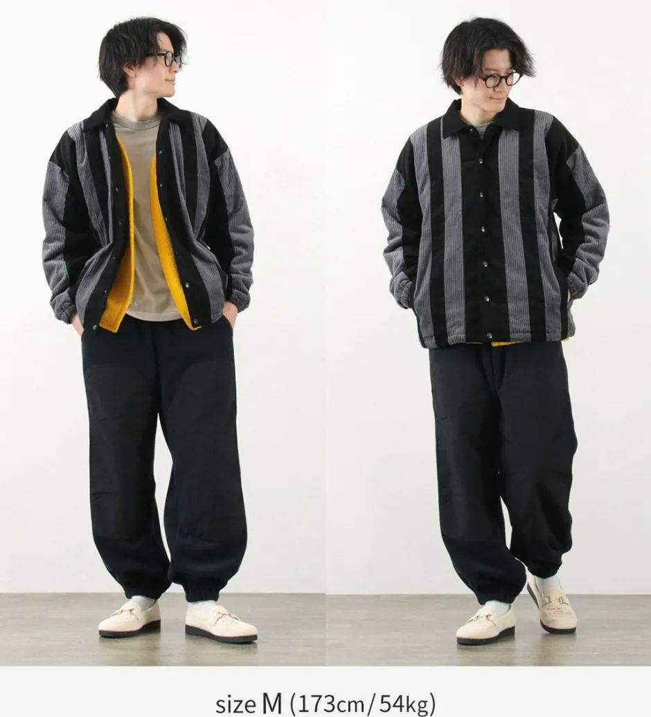 Jackets^SON OF THE CHEESE / Striped Corduroy Jacket black