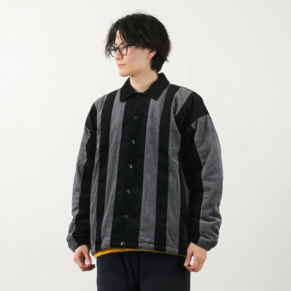 Jackets^SON OF THE CHEESE / Striped Corduroy Jacket black