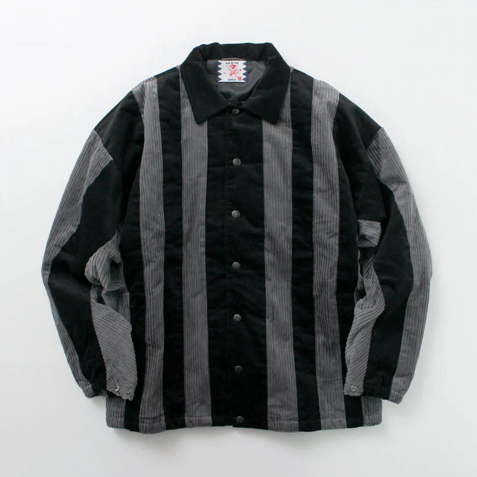 Jackets^SON OF THE CHEESE / Striped Corduroy Jacket black