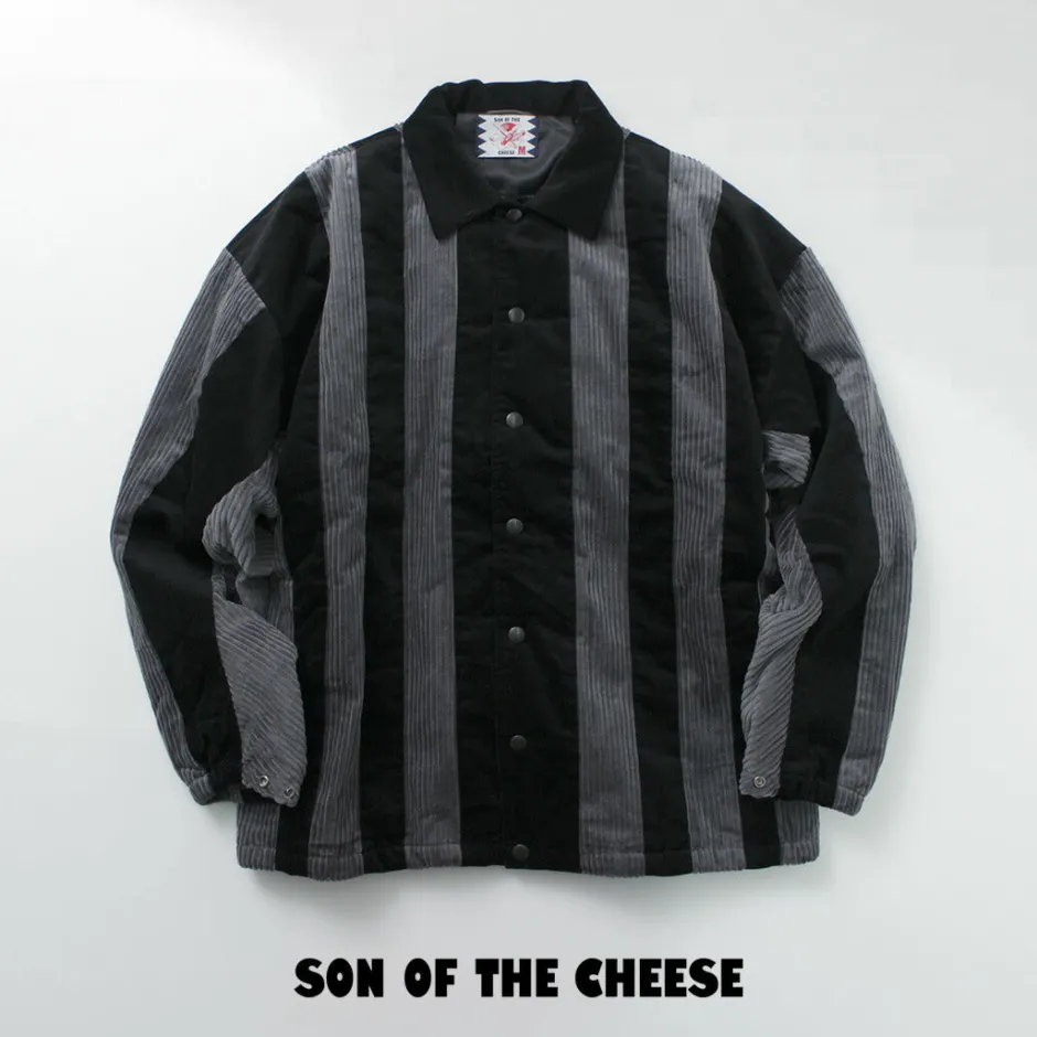 Jackets^SON OF THE CHEESE / Striped Corduroy Jacket black