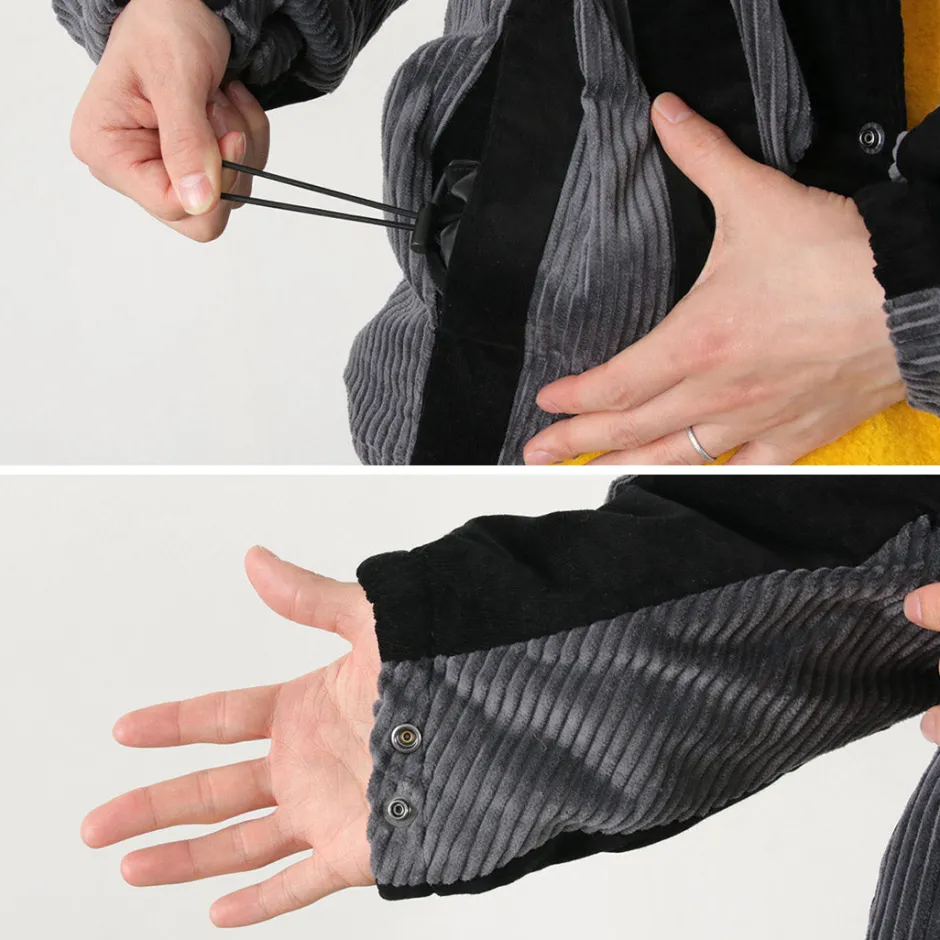 Jackets^SON OF THE CHEESE / Striped Corduroy Jacket black