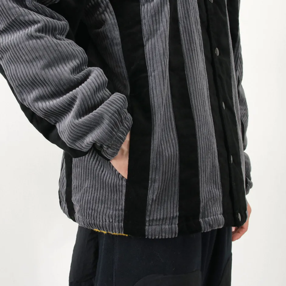 Jackets^SON OF THE CHEESE / Striped Corduroy Jacket black