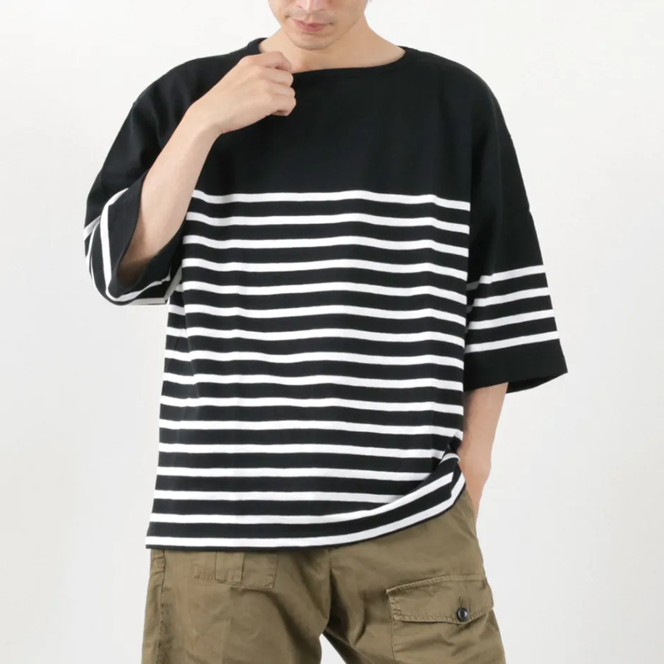 T-Shirts^TIEASY / HDCS Big Katanuki Boat Neck T-Shirt
