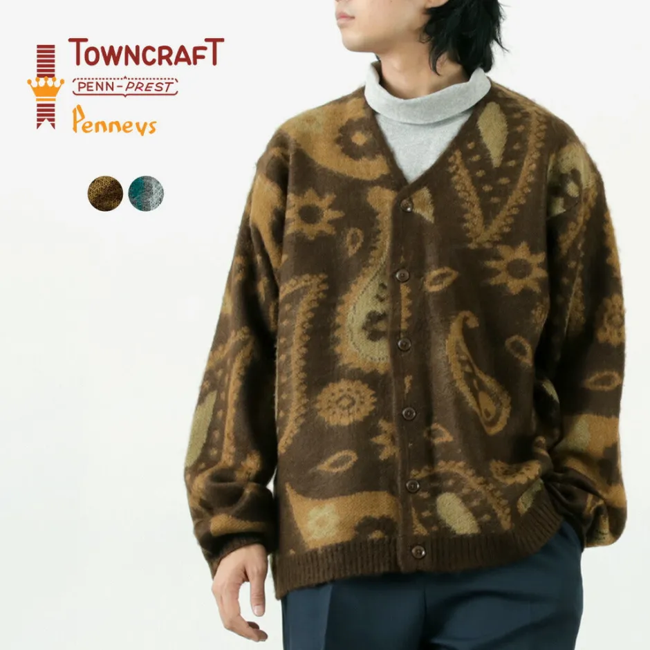 Cardigans^TOWN CRAFT / Vintage Pattern Shaggy Cardigan
