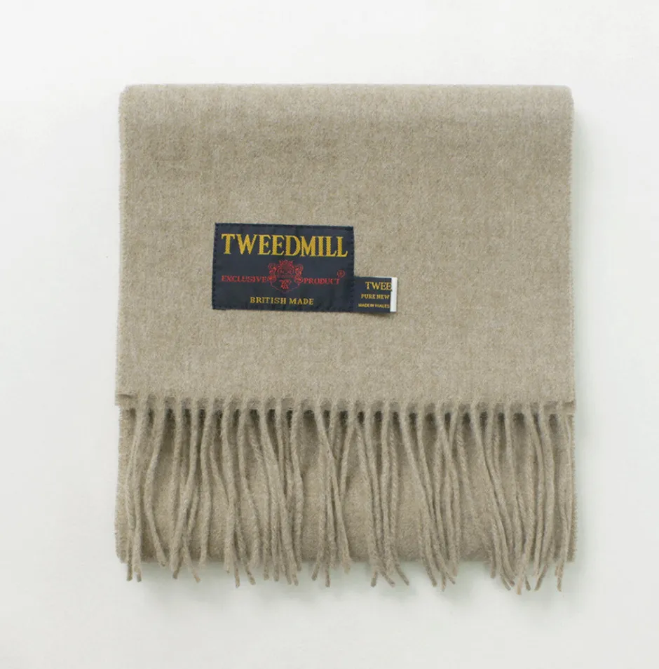 Scarfs^TWEED MILL / Lamb Wool Scarf Solid