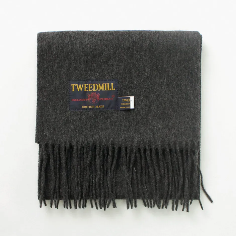 Scarfs^TWEED MILL / Lamb Wool Scarf Solid