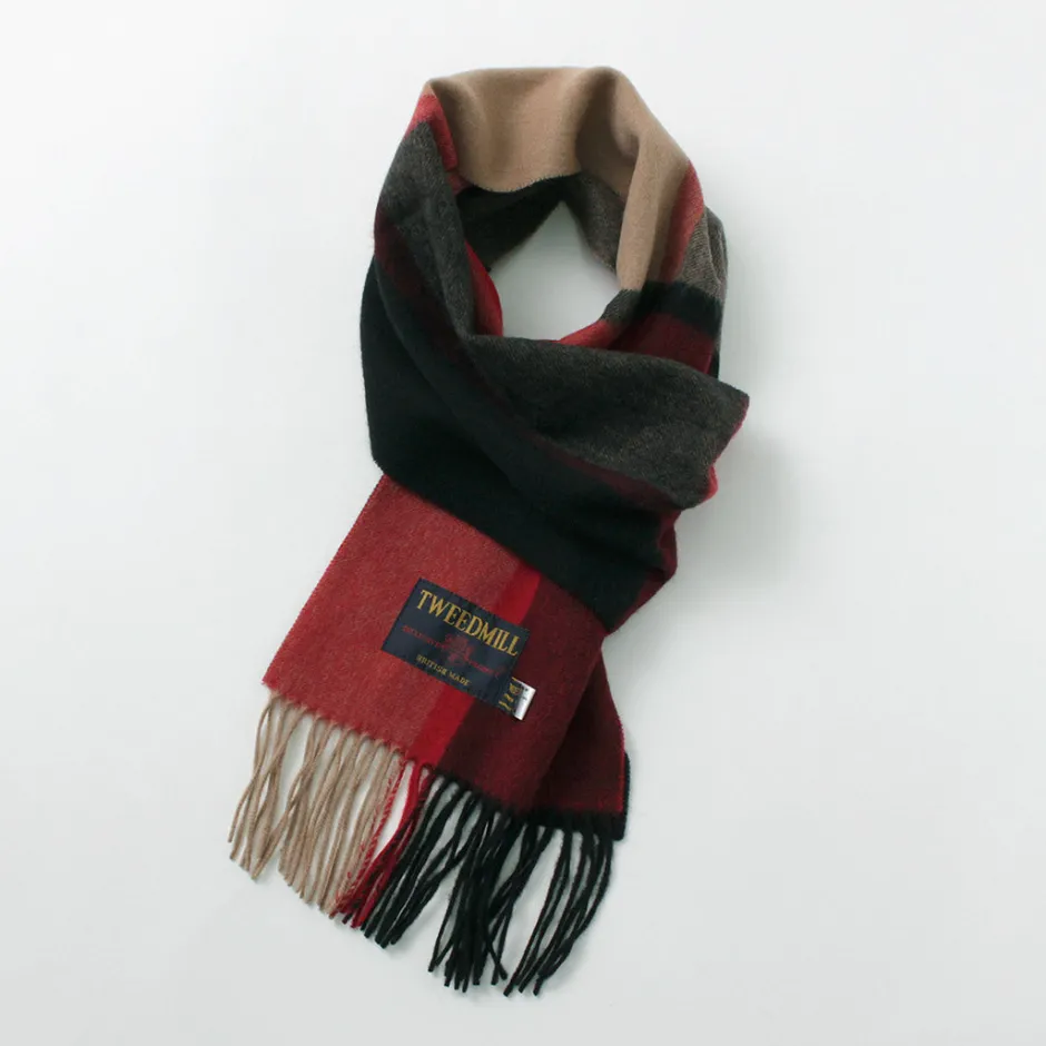 Scarfs^TWEED MILL / Lambs Wool Plaid Scarf
