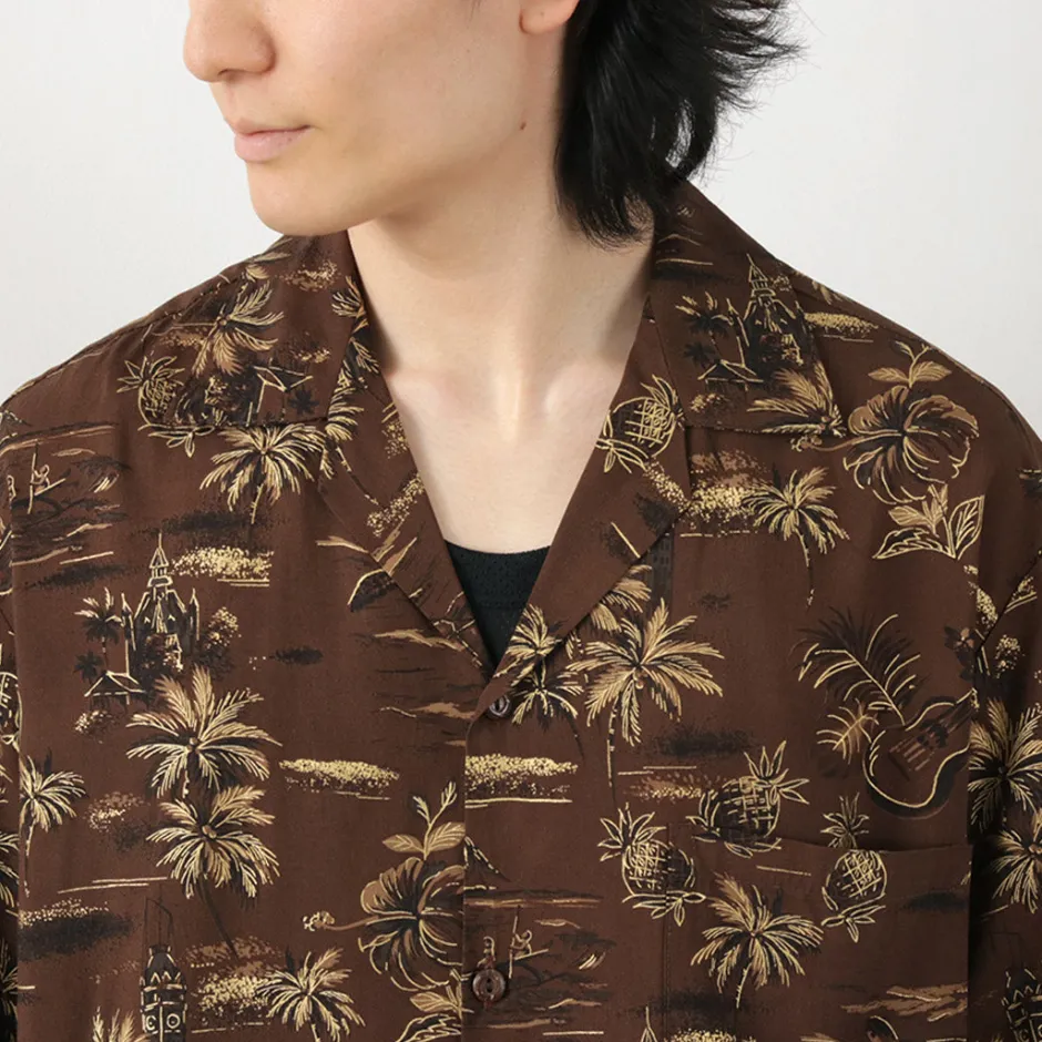 Shirts^TWO PALMS / Hawaiian shirt Golden Vintage brown