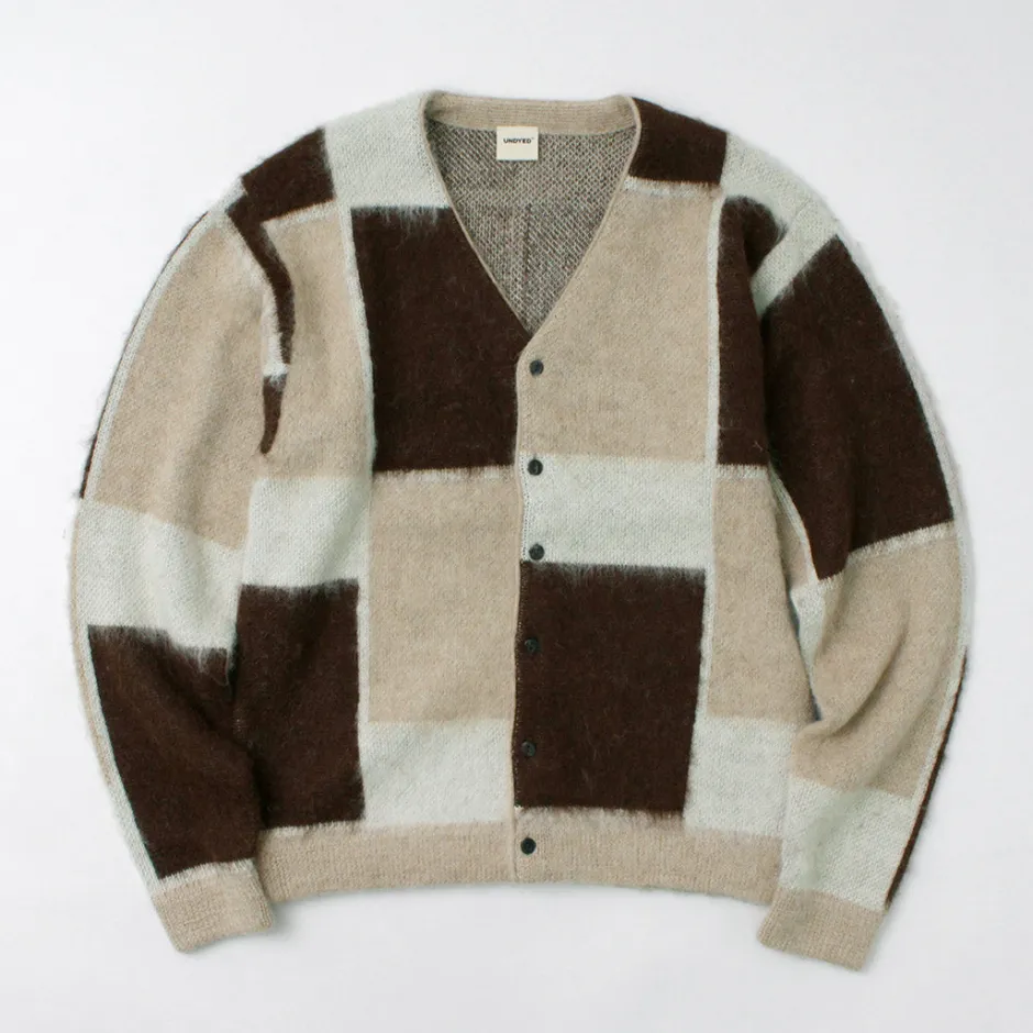 Cardigans^UNDYED / Jacquard Blush Cardigan Andaid Superfine Peruvian Alpaca
