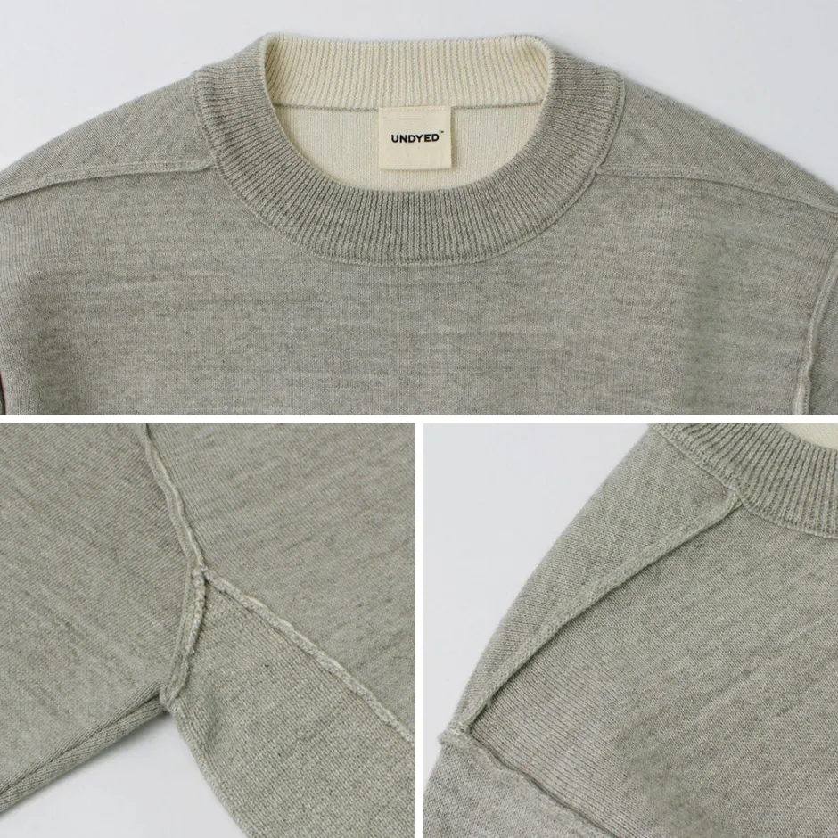 Knits^UNDYED / Knit Double Face Trim Crew Colored Organic Cotton