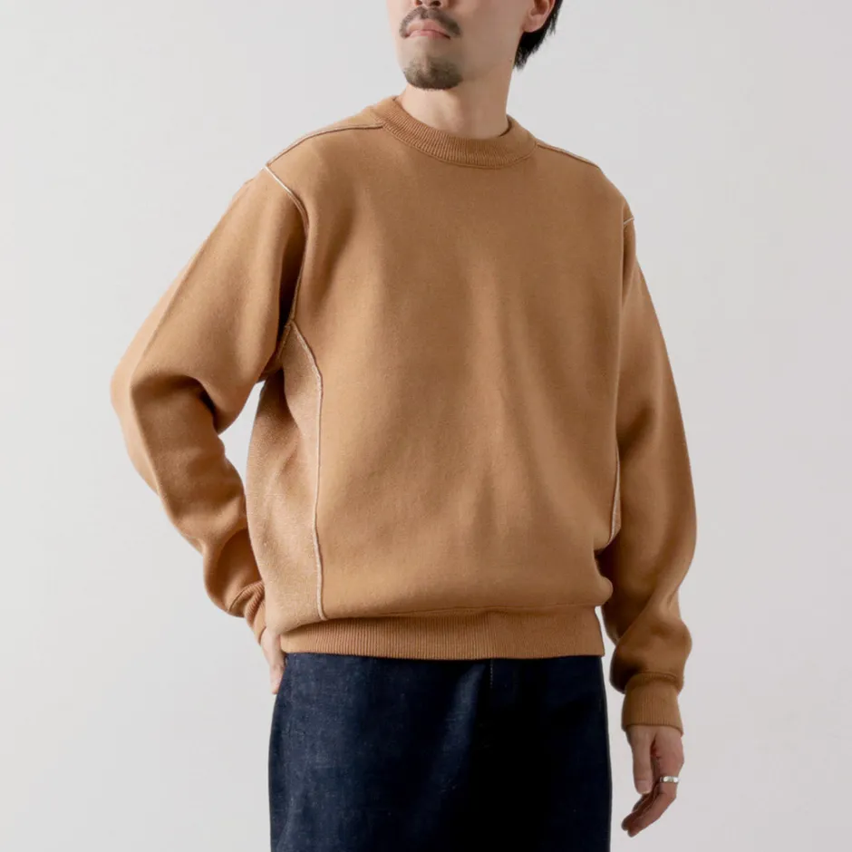Knits^UNDYED / Knit Double Face Trim Crew Colored Organic Cotton