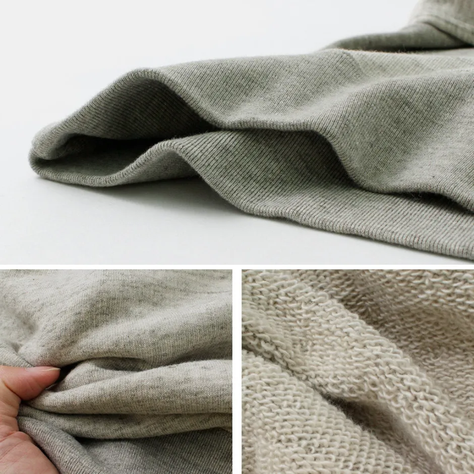 Sweatshirts^UNDYED / Lined Crew Neck Sweatshirt Colored Organic Cotton
