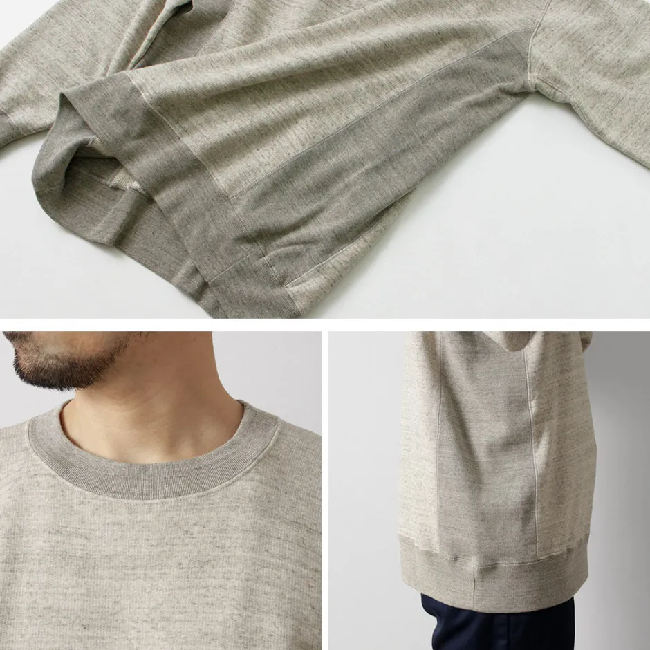 Sweatshirts^UNDYED / Lined Crew Neck Sweatshirt Colored Organic Cotton