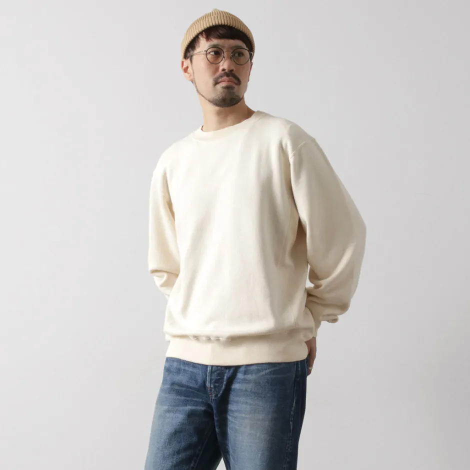Sweatshirts^UNDYED / Lined Crew Neck Sweatshirt Colored Organic Cotton