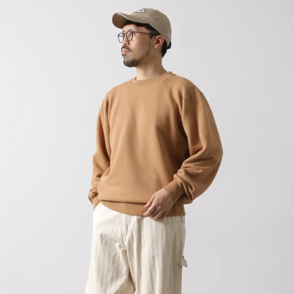 Sweatshirts^UNDYED / Lined Crew Neck Sweatshirt Colored Organic Cotton