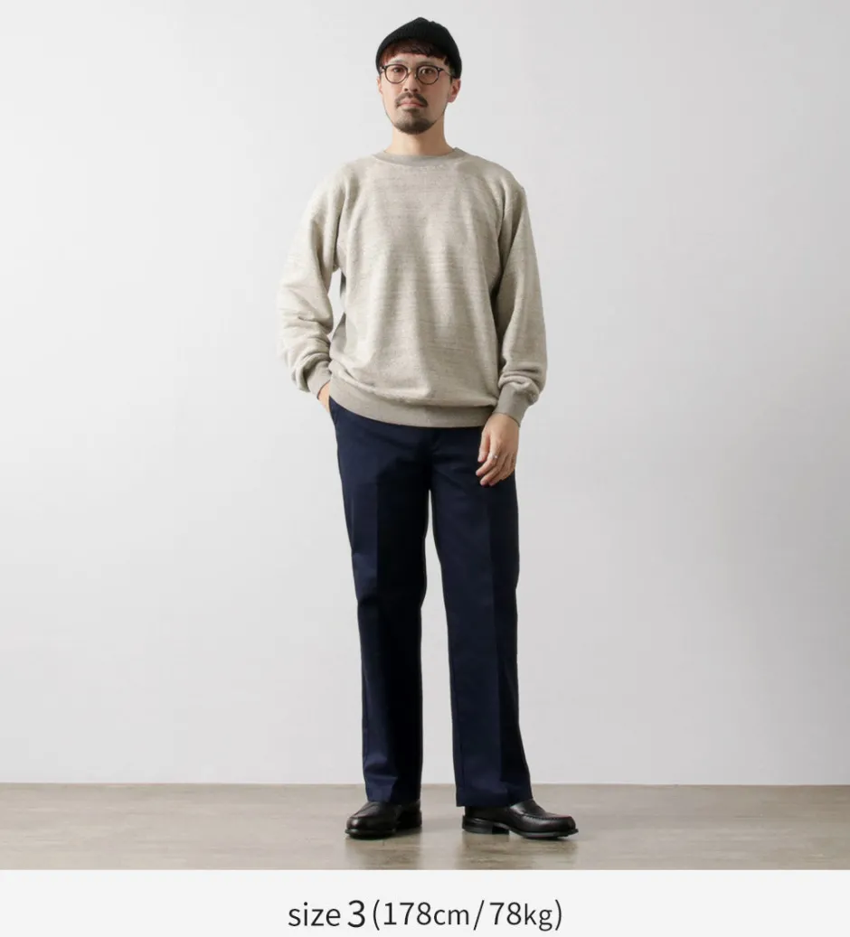 Sweatshirts^UNDYED / Lined Crew Neck Sweatshirt Colored Organic Cotton