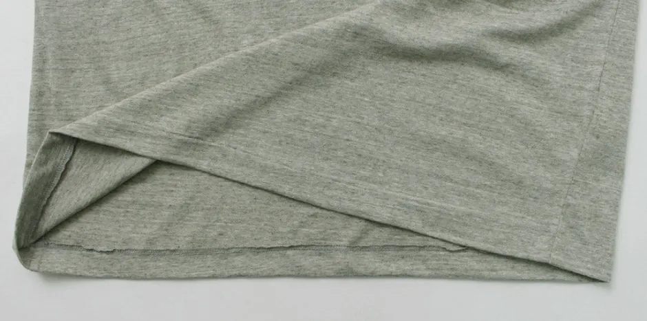 T-Shirts^UNDYED / Long Sleeve Combi T-Shirt Colored Organic Cotton