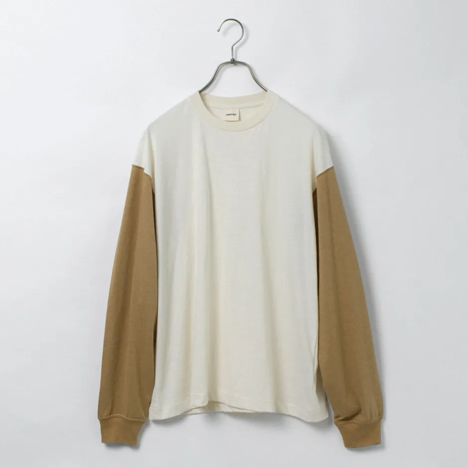 T-Shirts^UNDYED / Long Sleeve Combi T-Shirt Colored Organic Cotton