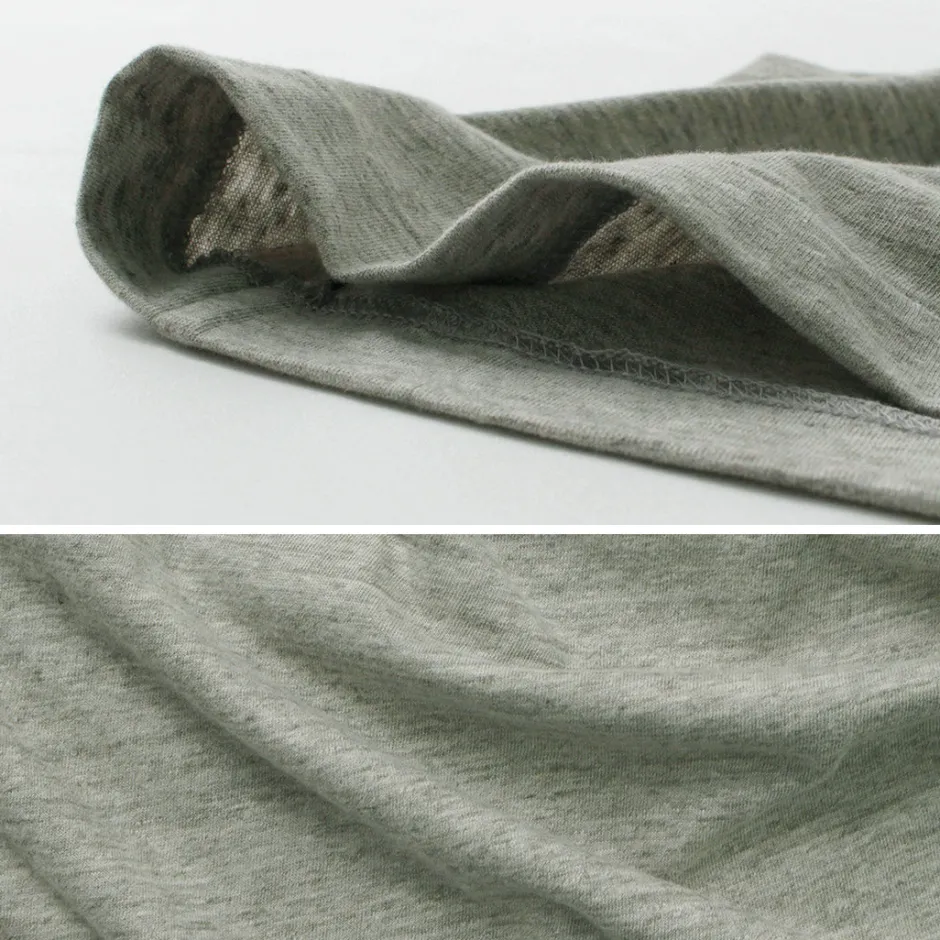 T-Shirts^UNDYED / Long Sleeve Combi T-Shirt Colored Organic Cotton