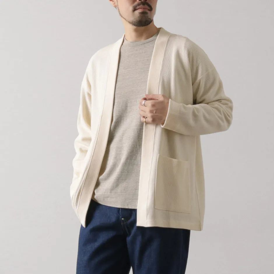 Cardigans^UNDYED / Waffle Cardigan Colored Organic Cotton