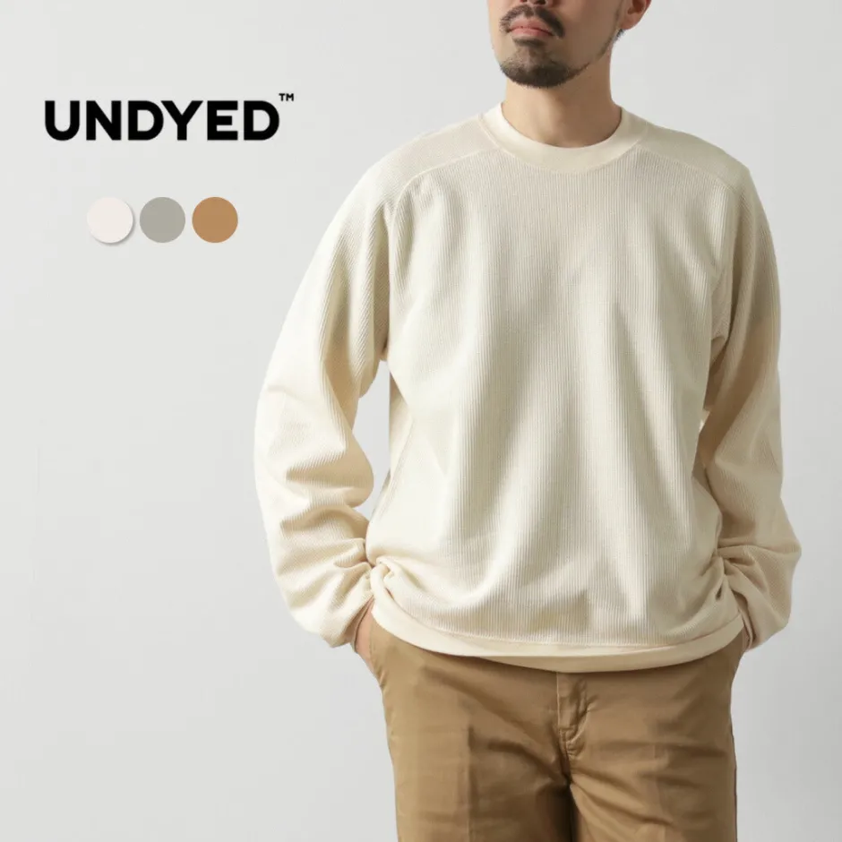 Sweatshirts | T-Shirts^UNDYED / Waffle Sweatshirt Colored Organic Cotton