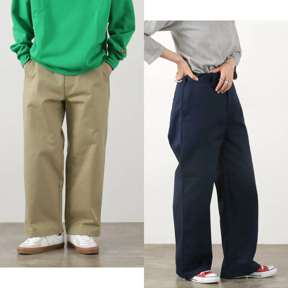 Work Pants & Chinos^UNIVERSAL OVERALL / Heritage T/C Volume Trousers STONE CARVERE
