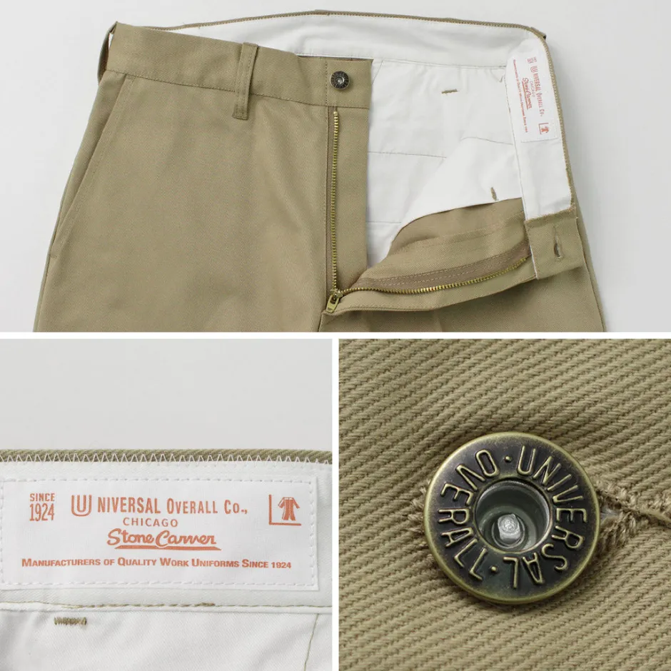 Work Pants & Chinos^UNIVERSAL OVERALL / Heritage T/C Volume Trousers STONE CARVERE