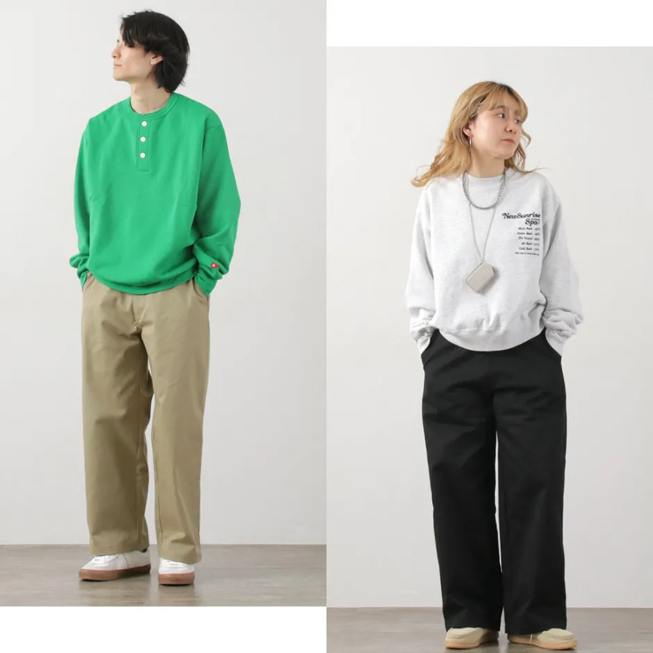 Work Pants & Chinos^UNIVERSAL OVERALL / Heritage T/C Volume Trousers STONE CARVERE