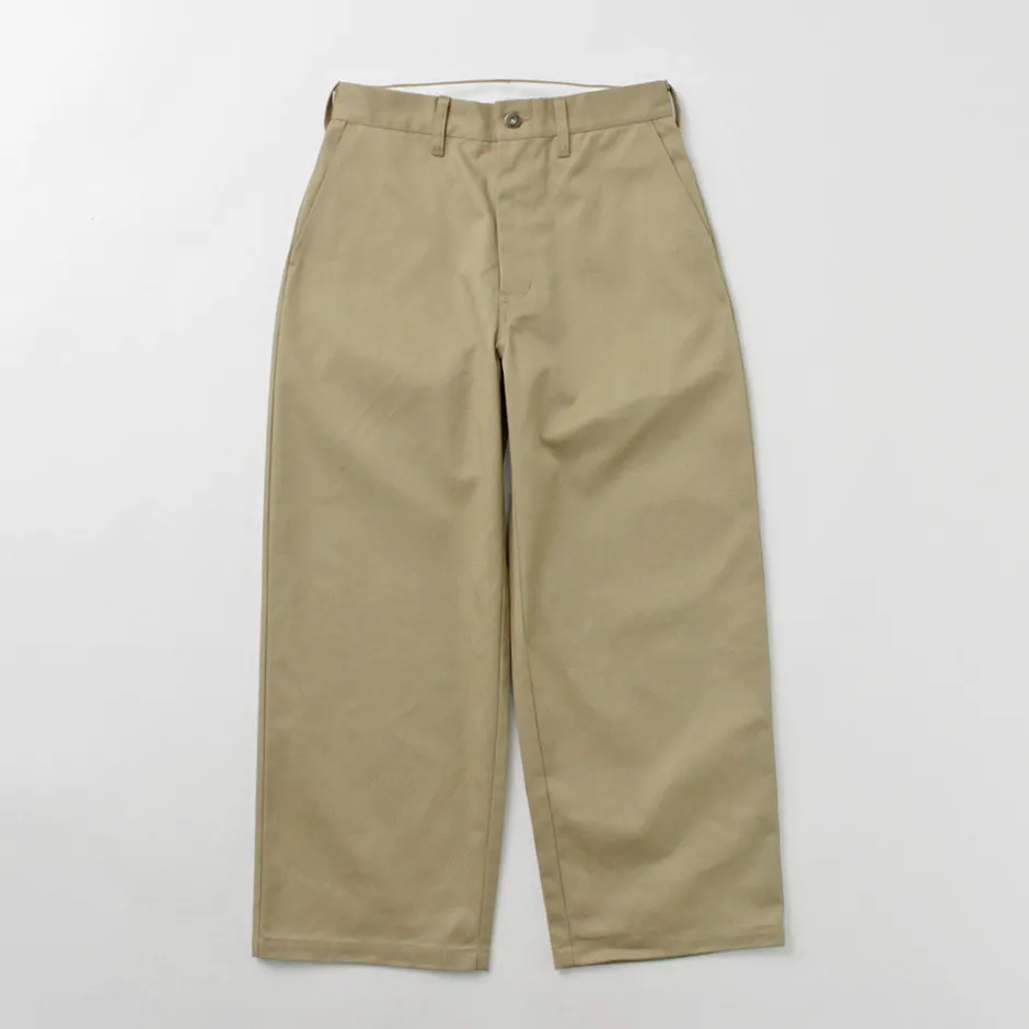 Work Pants & Chinos^UNIVERSAL OVERALL / Heritage T/C Volume Trousers STONE CARVERE