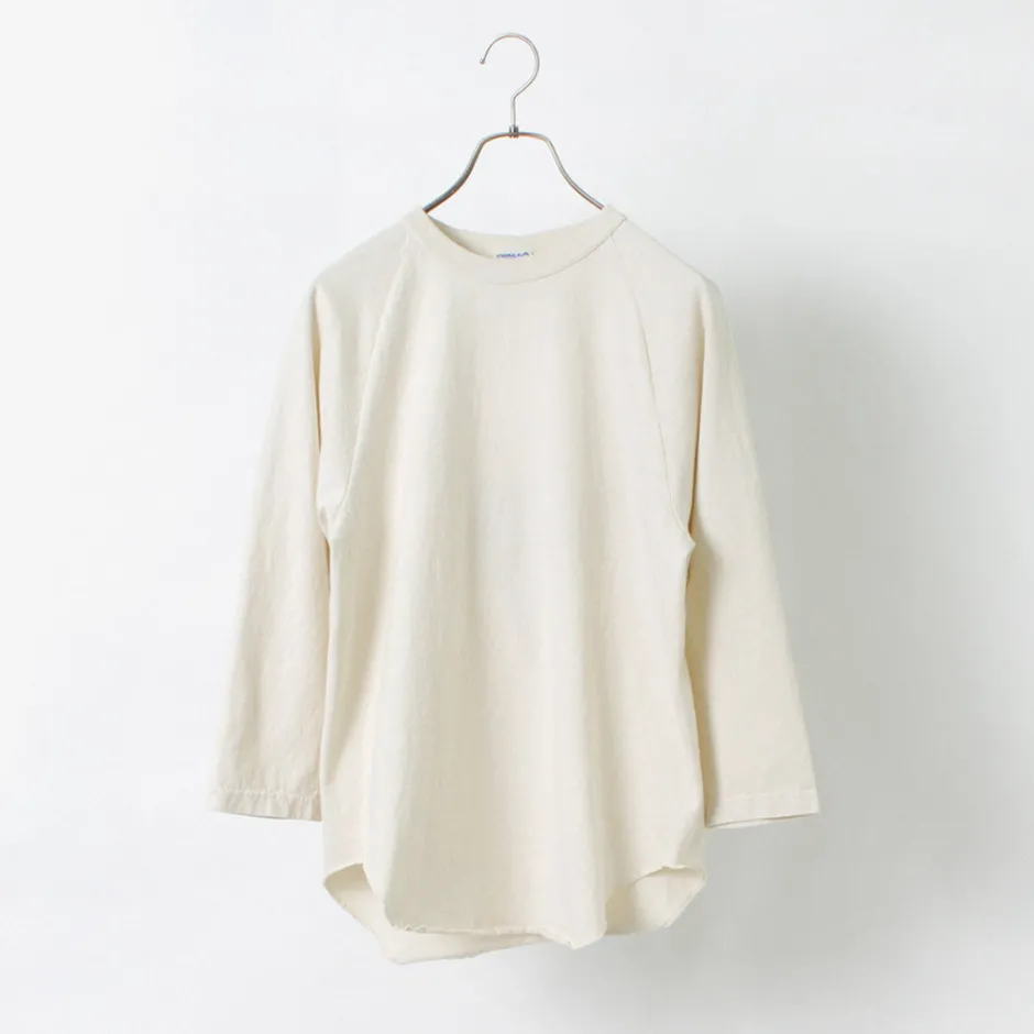 T-Shirts^WALLA WALLA SPORT / Three quarter sleeves Baseball T-Shirt Solid