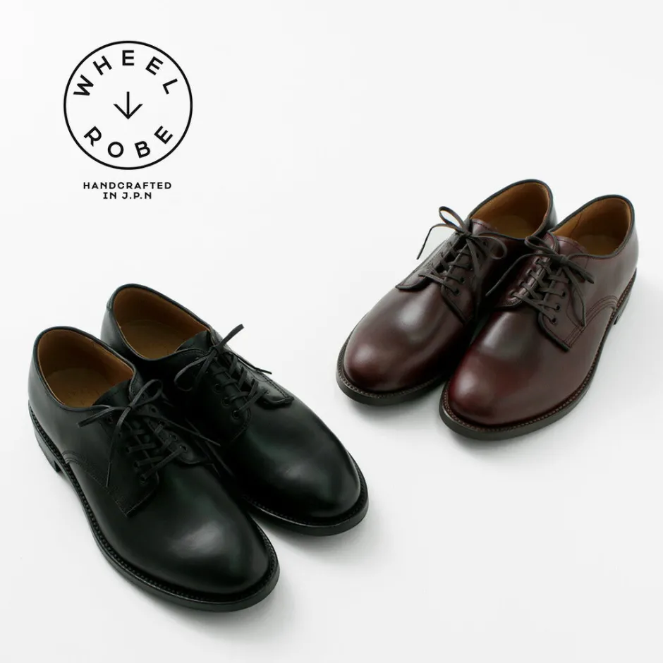 wheel_robe__plain_toe_derby_shoes_3.webp Leather Shoes & Boots^WHEEL ROBE / Plain Toe Derby Shoes