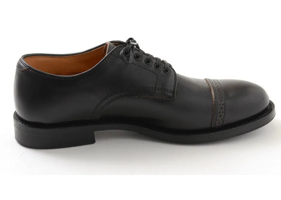 wheelrobe__punched_cap_toe_derby_shoes_11.webp Leather Shoes & Boots^WHEELROBE / Punched Cap Toe Derby Shoes