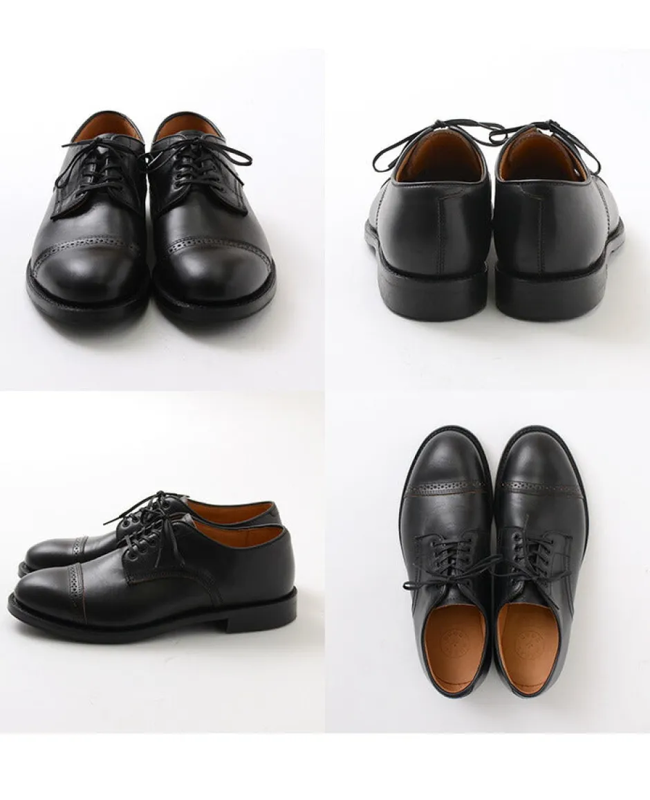 wheelrobe__punched_cap_toe_derby_shoes_15.webp Leather Shoes & Boots^WHEELROBE / Punched Cap Toe Derby Shoes