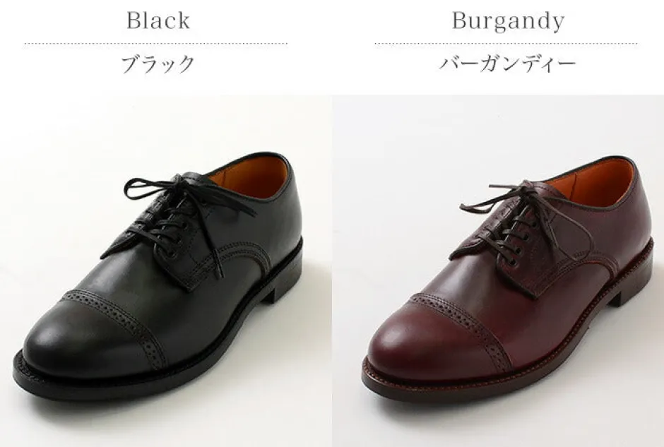 wheelrobe__punched_cap_toe_derby_shoes_3.webp Leather Shoes & Boots^WHEELROBE / Punched Cap Toe Derby Shoes