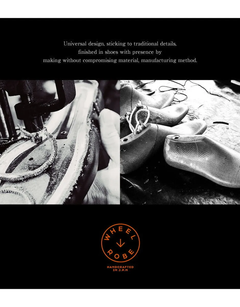 wheelrobe__punched_cap_toe_derby_shoes_5.webp Leather Shoes & Boots^WHEELROBE / Punched Cap Toe Derby Shoes