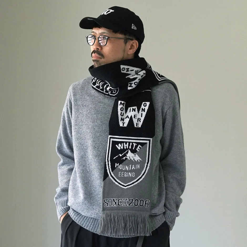 Scarfs^WHITE MOUNTAINEERING / Football Scarf black