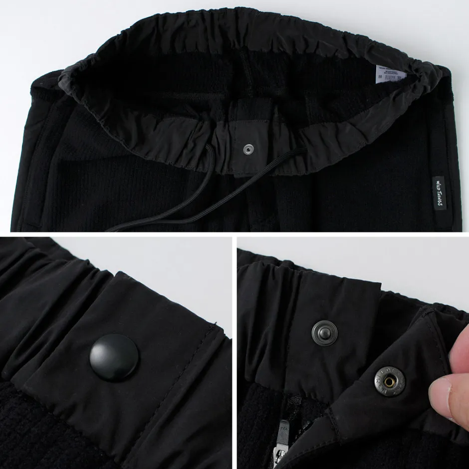 white_mountaineering__wild_things_collaboration_fleece_pants_14.webp Trousers^WHITE MOUNTAINEERING / WILD THINGS Collaboration Fleece Pants black
