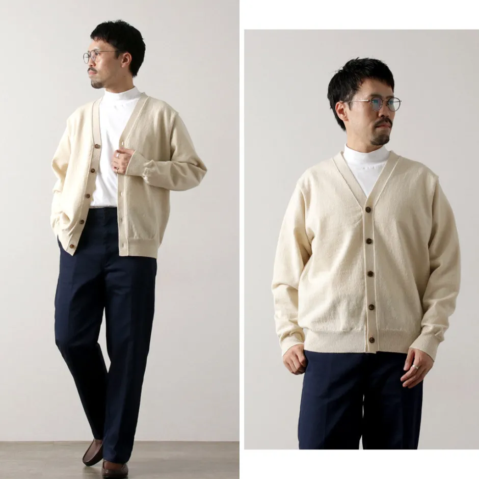 yonetomi_new_basic__rigid_cashmere_knit_cardigan_12.webp Cardigans^YONETOMI NEW BASIC / Rigid Cashmere Knit Cardigan kinari