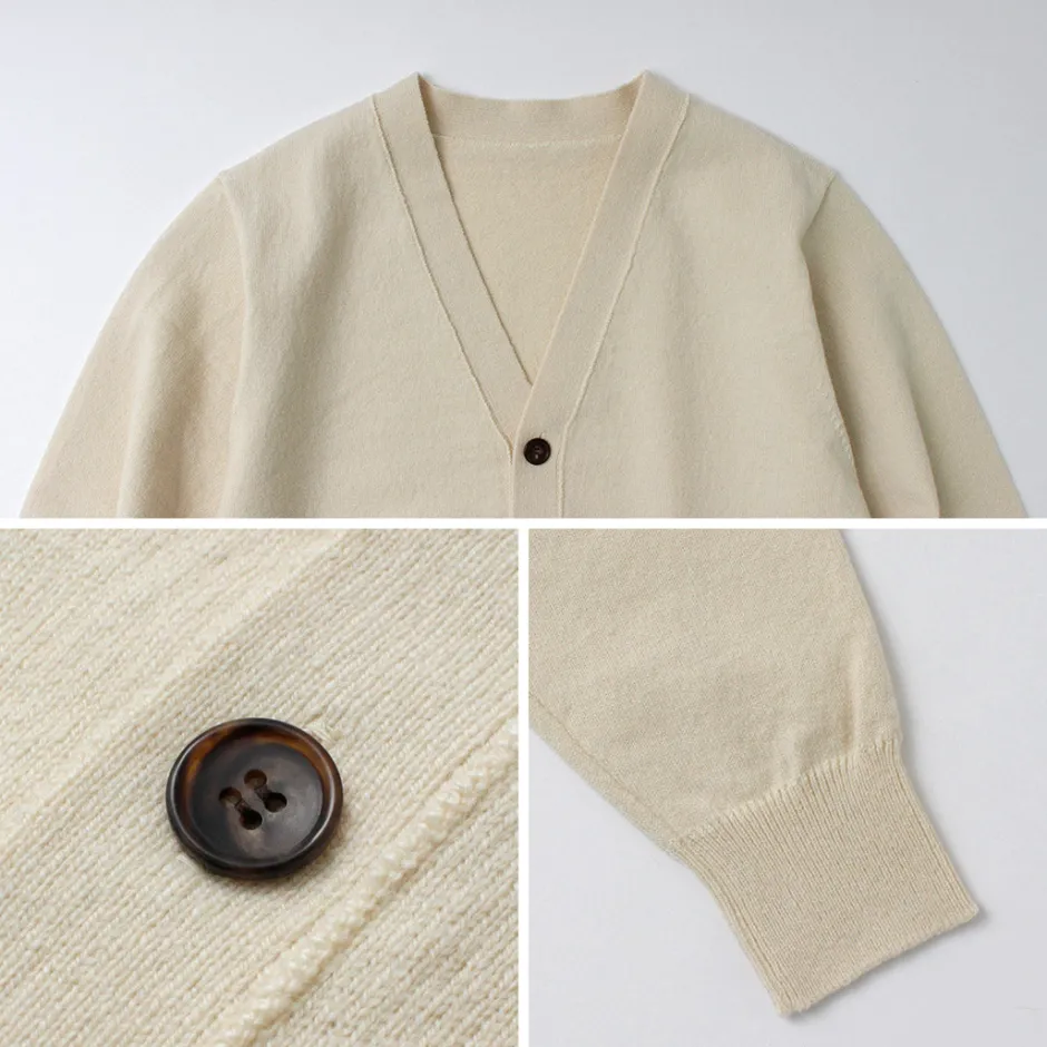 yonetomi_new_basic__rigid_cashmere_knit_cardigan_13.webp Cardigans^YONETOMI NEW BASIC / Rigid Cashmere Knit Cardigan kinari