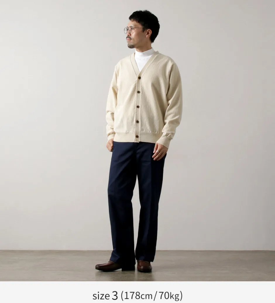 yonetomi_new_basic__rigid_cashmere_knit_cardigan_4.webp Cardigans^YONETOMI NEW BASIC / Rigid Cashmere Knit Cardigan kinari