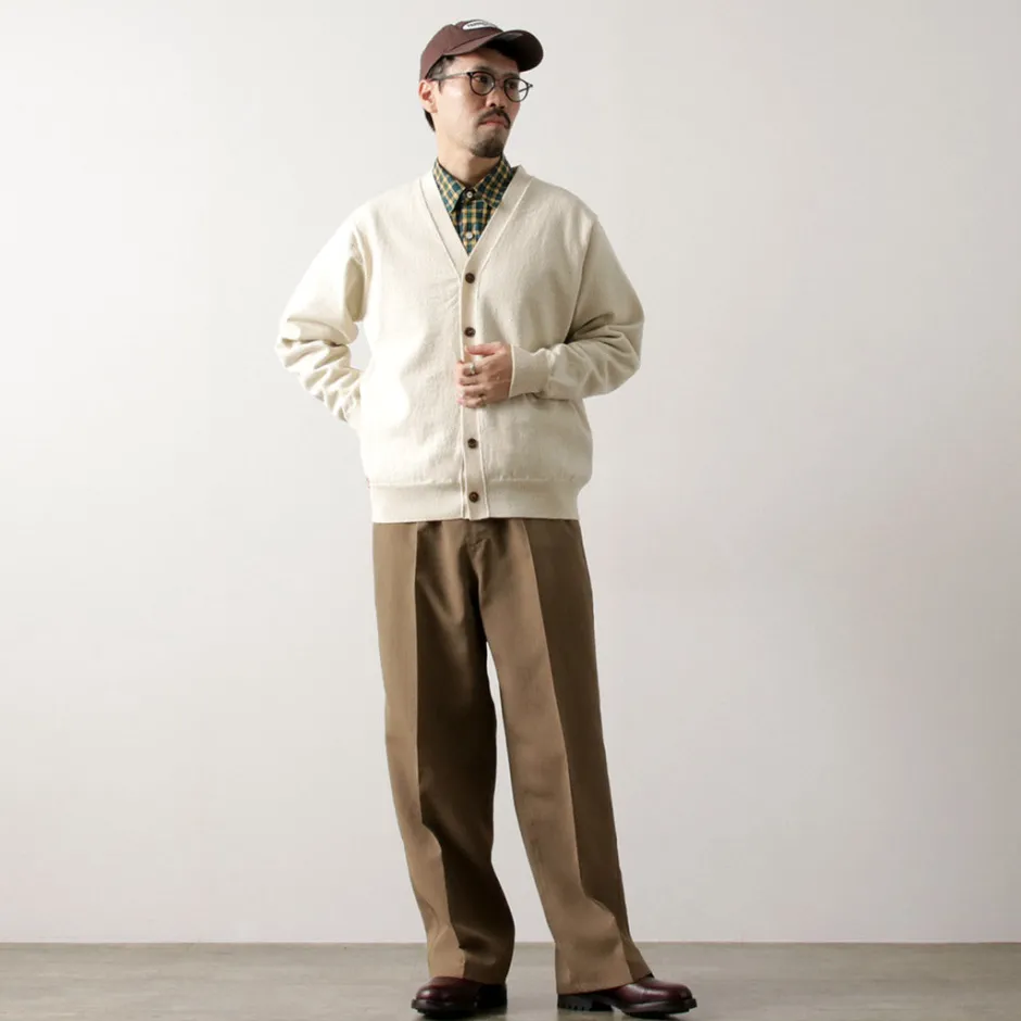 yonetomi_new_basic__rigid_cashmere_knit_cardigan_5.webp Cardigans^YONETOMI NEW BASIC / Rigid Cashmere Knit Cardigan kinari