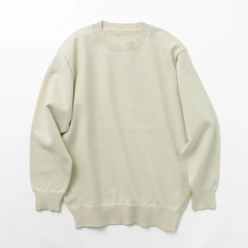 Knits^YONETOMI NEW BASIC / Rigid Cashmere Knit Pullover beige