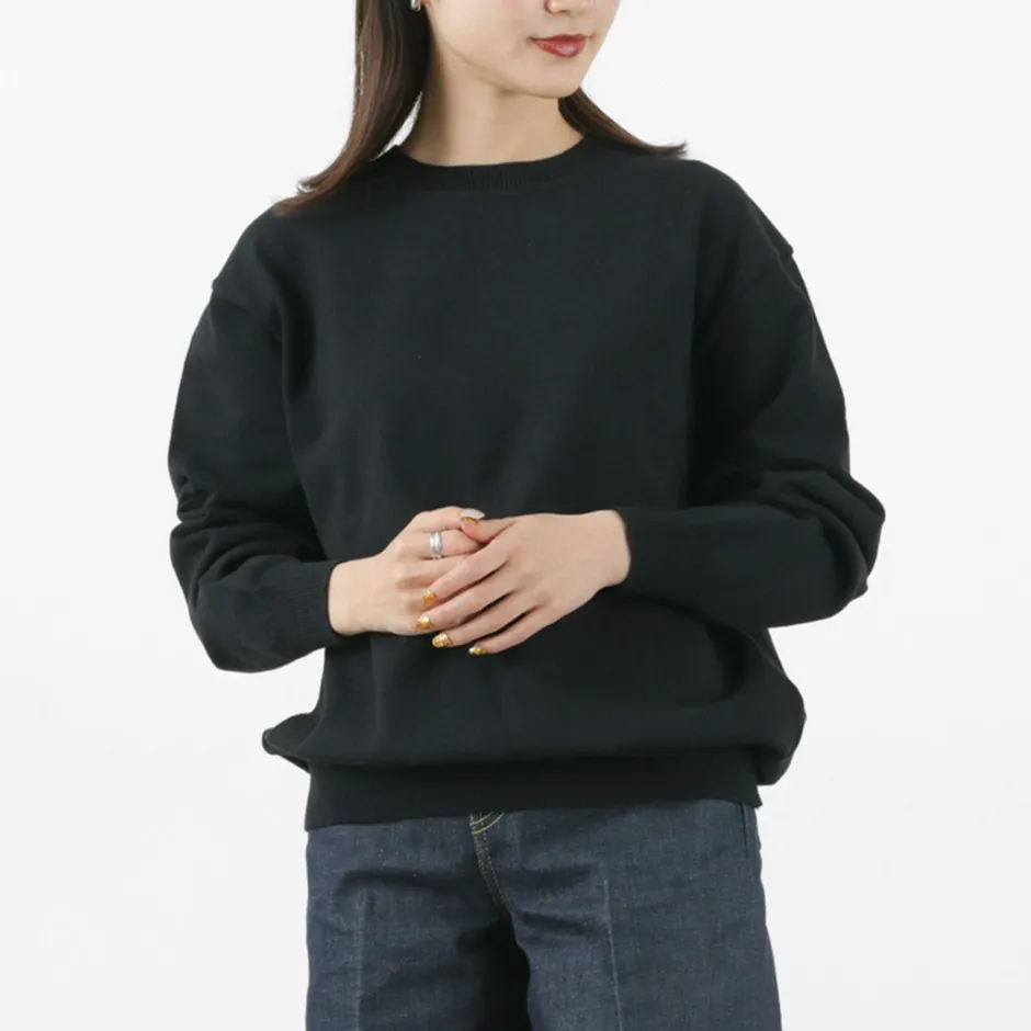 Knits^YONETOMI NEW BASIC / Wave Cotton Knit Pullover
